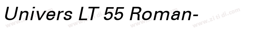 Univers LT 55 Roman字体转换